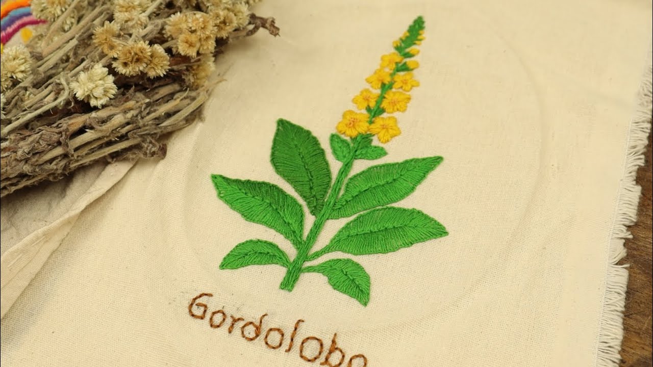 Cómo bordar la planta medicinal Gordolobo – Libro textil de plantas medicinales página 3
