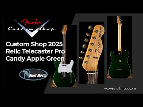 Fender Custom Shop 2025 Relic Telecaster Pro - Candy Apple Green