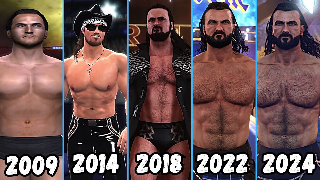 Evolution of Drew McIntyre Entrance 2011 -2024 - WWE Games