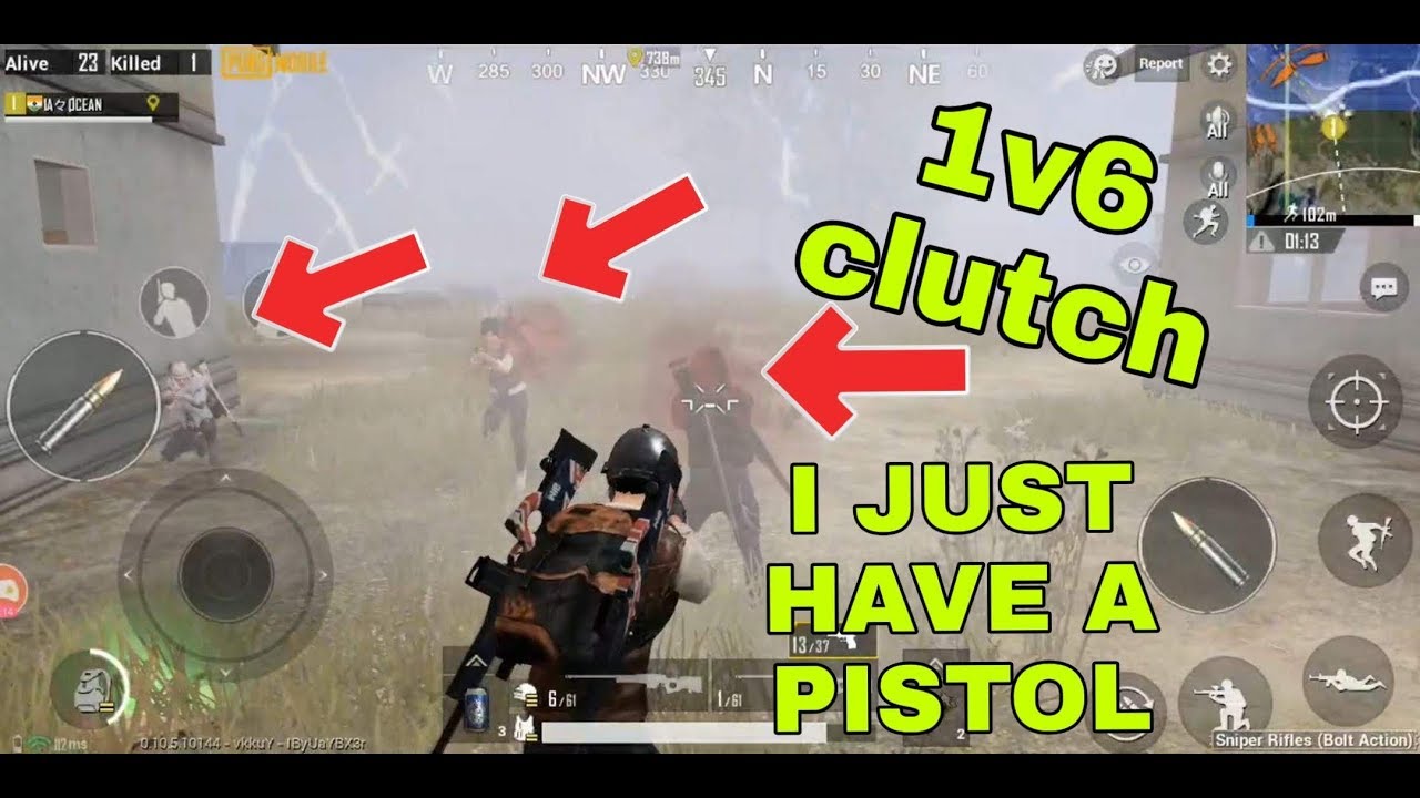 INSANE 1v6 MOMENT AND AN EPIC CHICKEN DINNER | PUBG MOBILE - YouTube