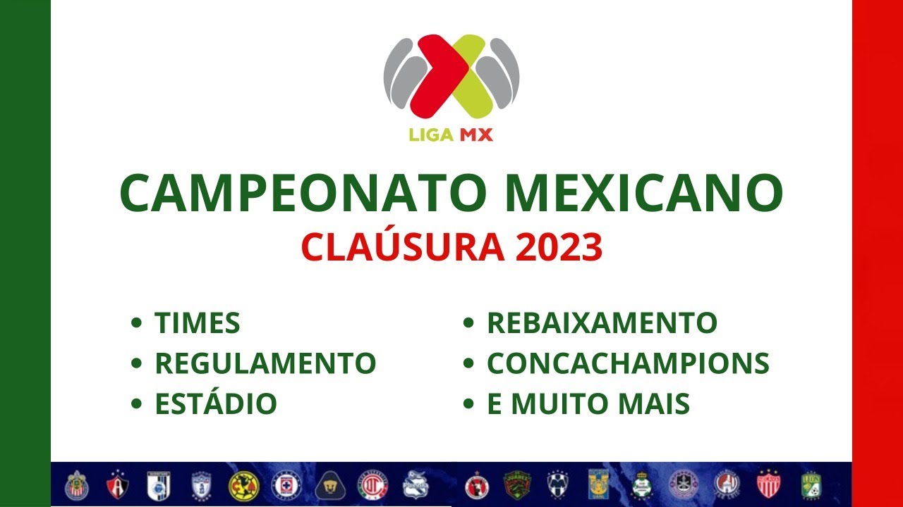 Campeonato Mexicano Claúsura 2023 - Saiba tudo:Times, Regulamento,  Estádios, Vagas Concachampions.. 