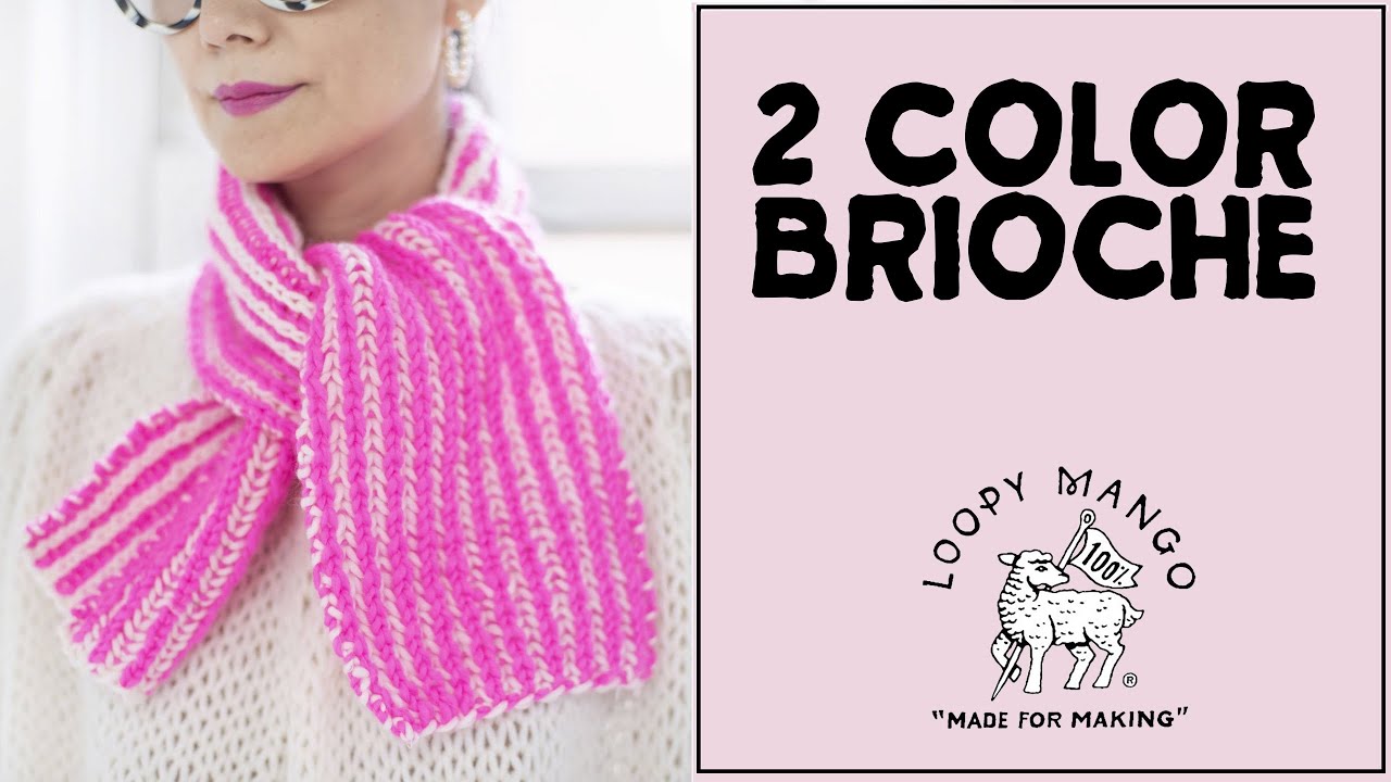 How to knit 2 Color Brioche YouTube