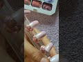 ombre nail with purl chrome
