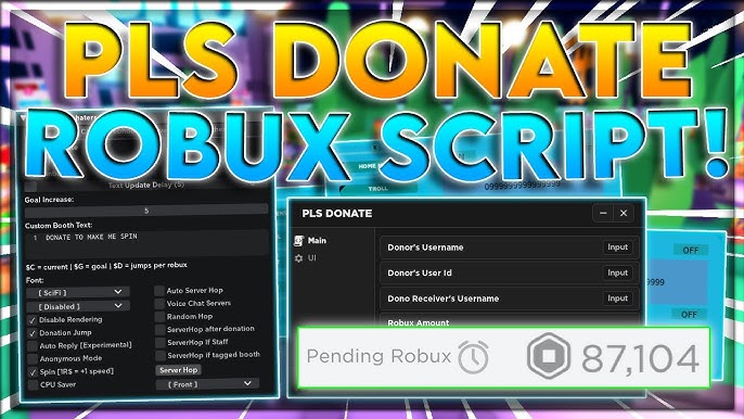 Roblox Pls Donate Script GUI *GET MILLIONS* Exploit (2023 Pastebin
