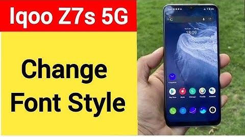 How to change font style, IQOO Z7s 5G me font style change kaise karen