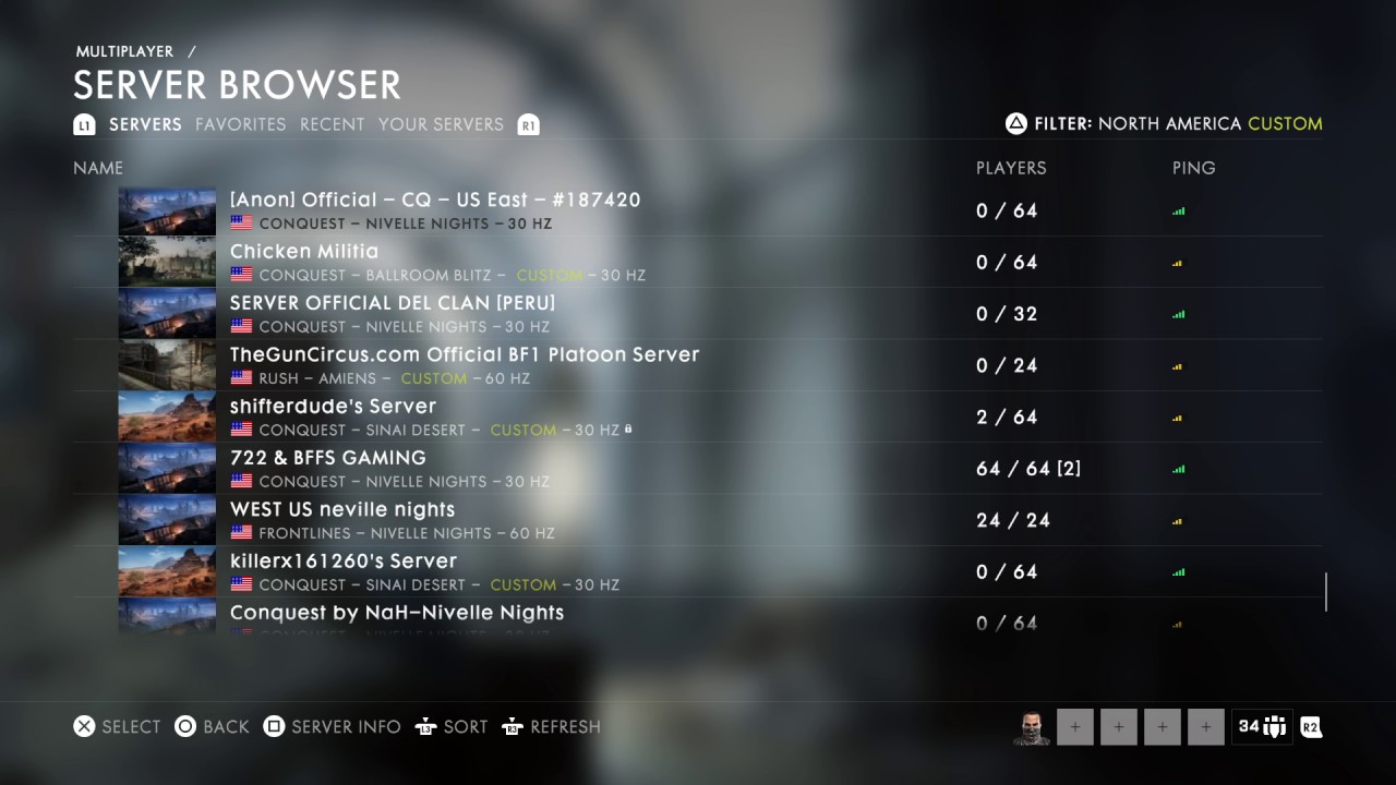 Battlefield 1 Server Battlefield 1 Server