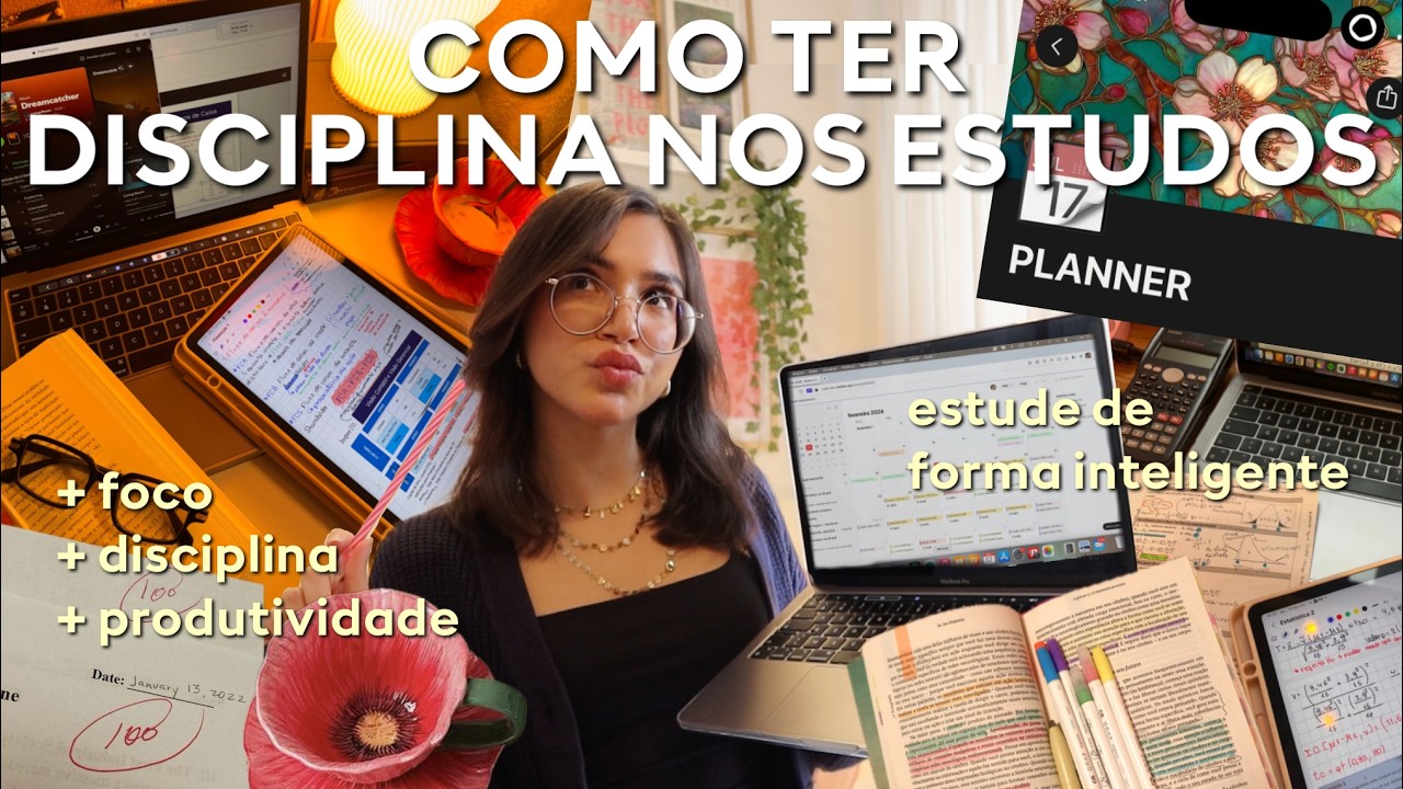 COMO TER FOCO E DISCIPLINA NOS ESTUDOS 💐📚👩‍🎓 COMO TER SEU MELHOR ANO ESCOLAR