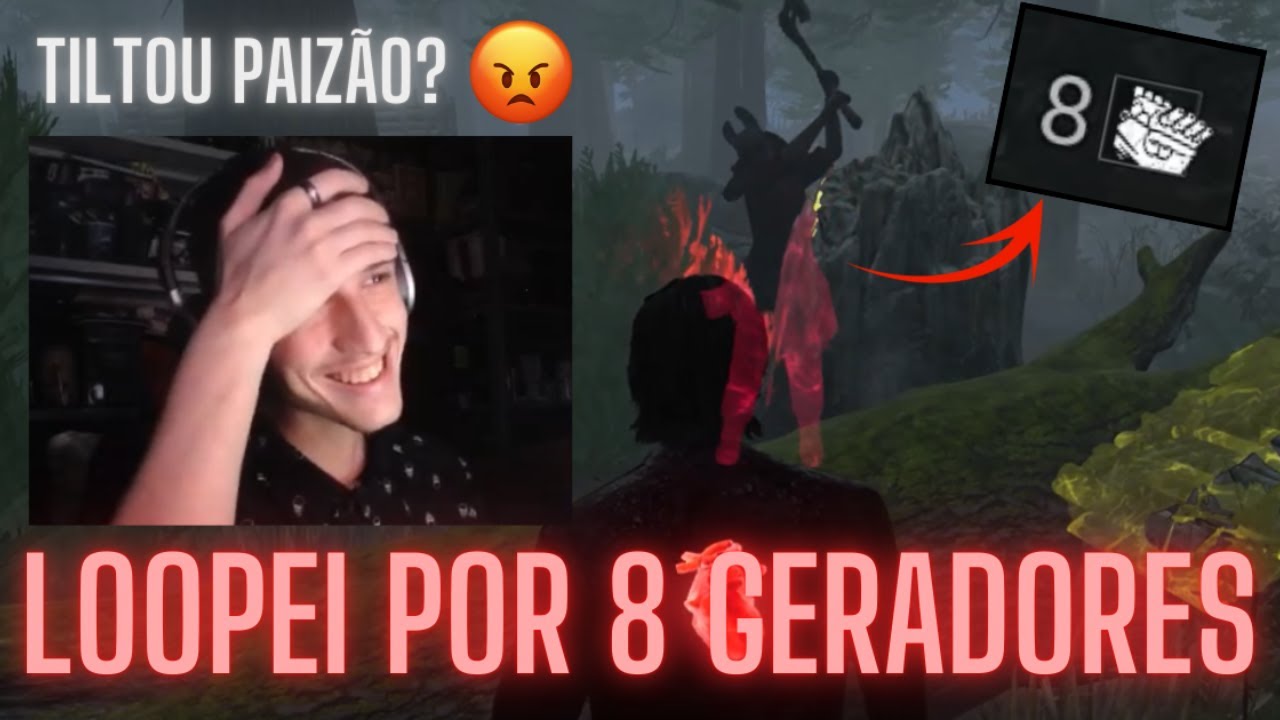 SEGUREI A HUNTRESS POR 8 GERADORES E ELA FICOU TILTADA... l Dead by Daylight