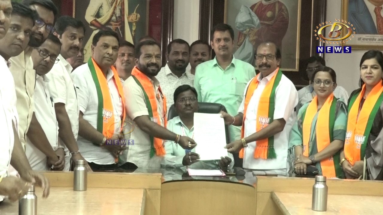 कोल्हापूर महानगरपालिकेच्या स्थायी समिती सभापतीसाठी भाजपकडून विशाल शिराळे यांचा उमेदवारी अर्ज दाखल