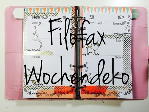 DIY ---Wochendeko---Planer---KW09 | Filofax [ tutorial | Vlog]^^ paper mache