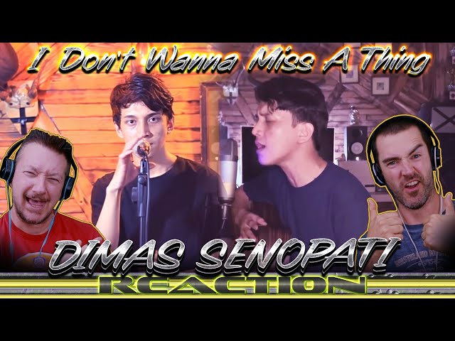 DIMAS SENOPATI Reaction! I Don't Wanna Miss A Thing ( Acoustic Cover ) class=