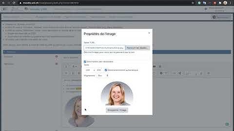 2 : Déposer sa description dans un trombinoscope sur Moodle avec l