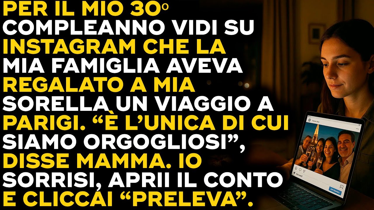 Per Il Mio 30º Compleanno Scelsi Il Silenzio… E Premetti “Preleva”...