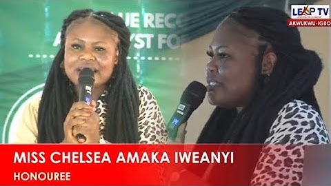 Presidential Honour: Akwukwu-Igbo  Organises A Reception, Public Lecture for Chelsea Amaka Iweanyi