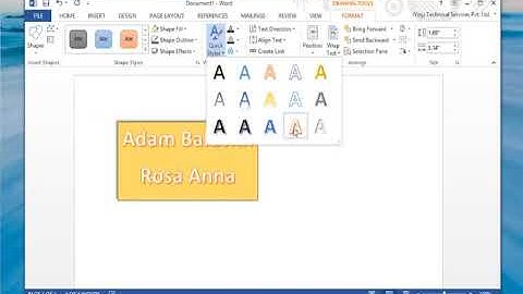 How to edit a WordArt Object in Microsoft® Word 2013 on a Windows® 8 1 PC