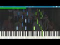 Synthesia anohana ost ending  secret base piano anohana