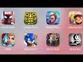 Spiderman,Temple Run,Oddbods,Subway Surf,Brim,Sonic Boom,Minion Rush,Bendy Run