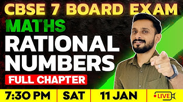 CBSE 7 Maths | Rational Numbers  | CBSE Class 7 Exam Winner