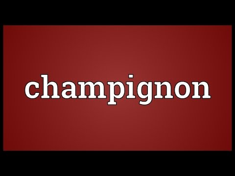 Champignon English