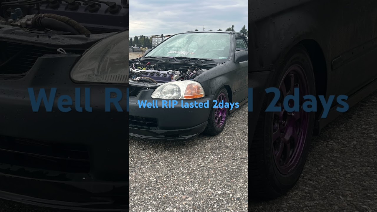 RIP The custom exhaust car is to low back to just headers🙏🏽