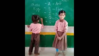 A E I O U English Vowels Learning Based teaching Methods #the kids Order #brainchallenge