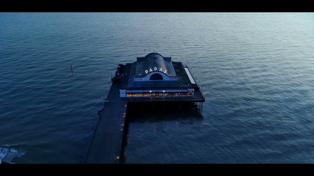 Cleethorpes Prom, Grimsby Docks at sunrise....