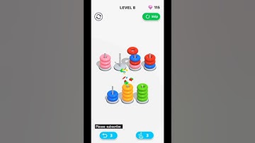 Color hoop stack #level 8 #games #gameplay #colormixing #colorhoopstack #toddlers