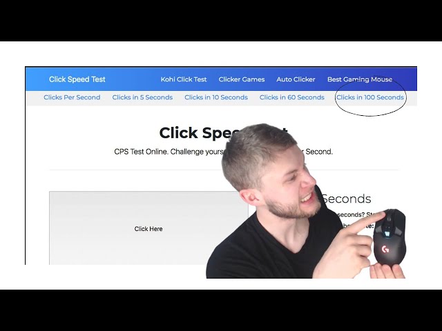 World Record Clicks per second (100 seconds) 