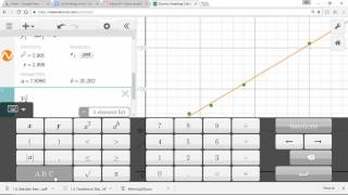 Different Regression Models using DESMOS