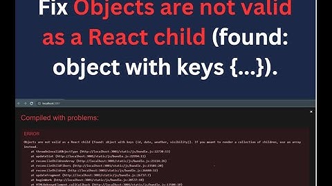React Typescript | Objects are not valid as a React child. Use an array instead with Array.map().