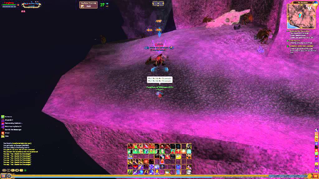 Everquest 2 - Fighting Bashir The Dracologist solo (69^ Droag) - gives AA xp
