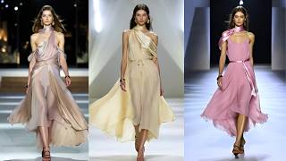 Pastel Chiffon Sundresses Haute Couture ✨ Lady Vibe Runway 2026 screenshot 5