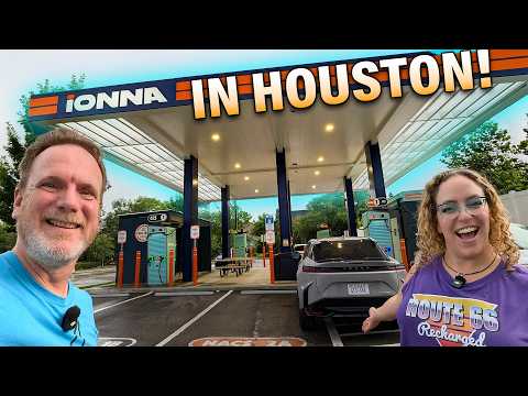 This IONNA EV Charging station in Houston was the perfect place to hide from a storm