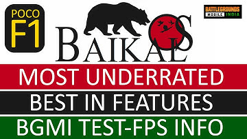POCO F1 | BAIKAL OS 11.1 | FEATURES OVERVIEW | BGMI TEST| FPS INFO