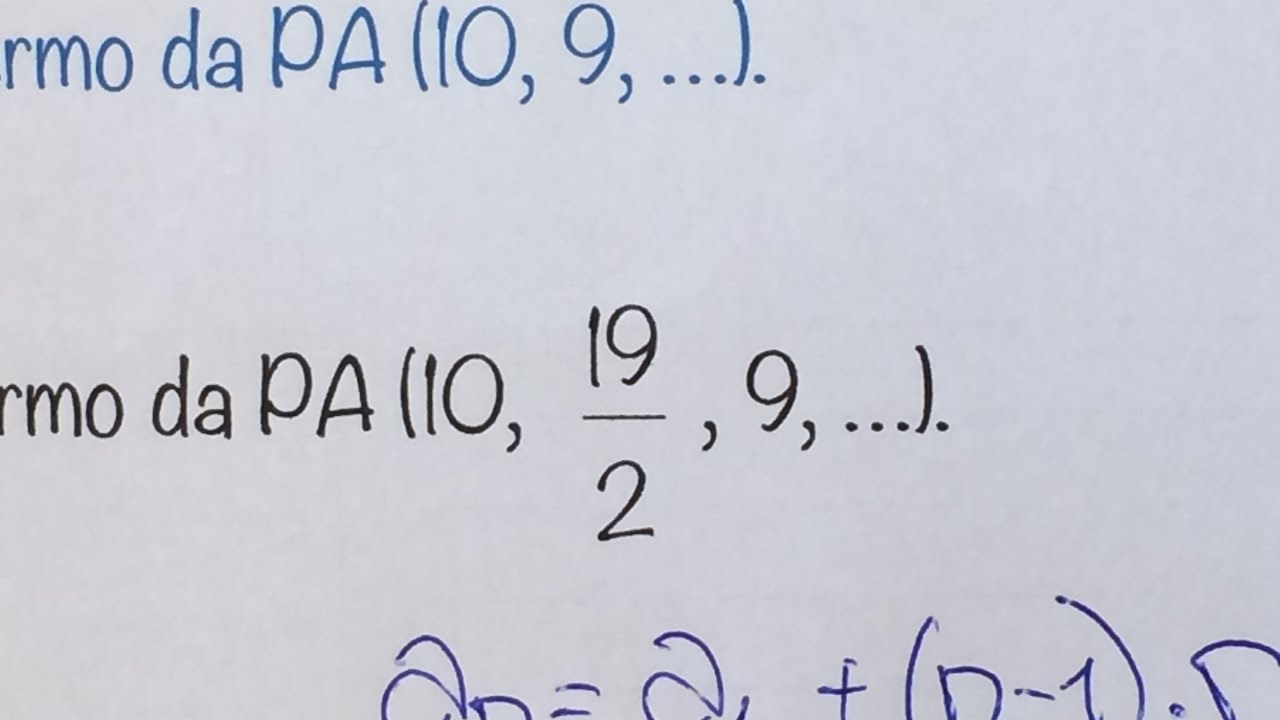 Determine A Fórmula Do Termo Geral De Cada Pa