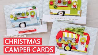 Christmas Camper Cards with Spellbinders