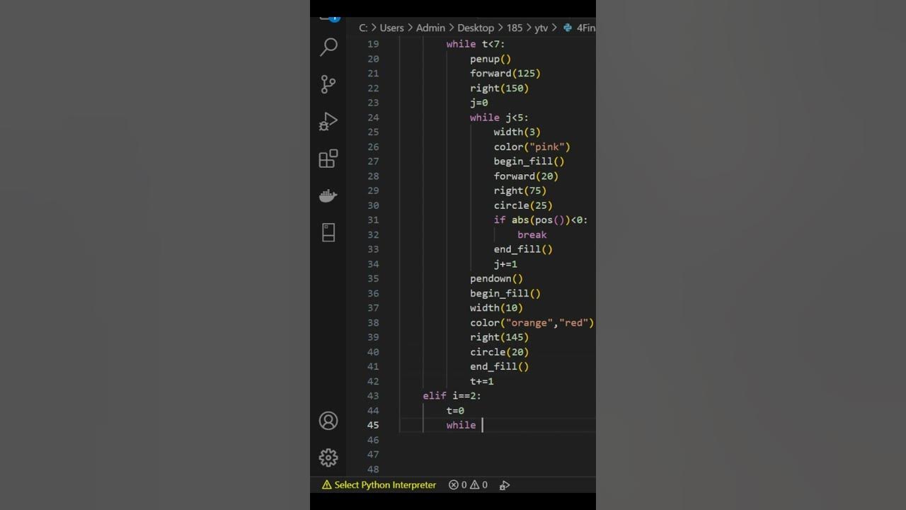 How To Make Flowers Code | Python - YouTube