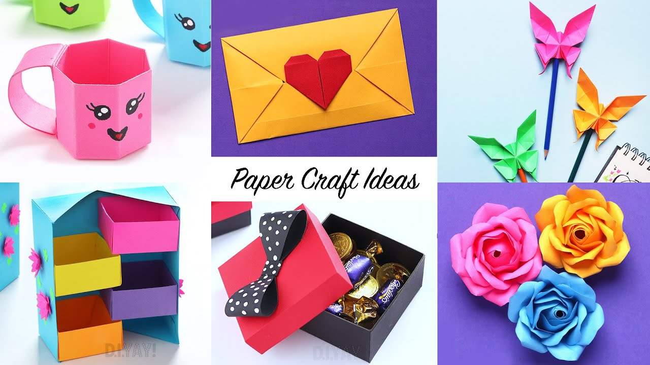 18 Easy DIY Paper Boxes, Paper Craft Ideas