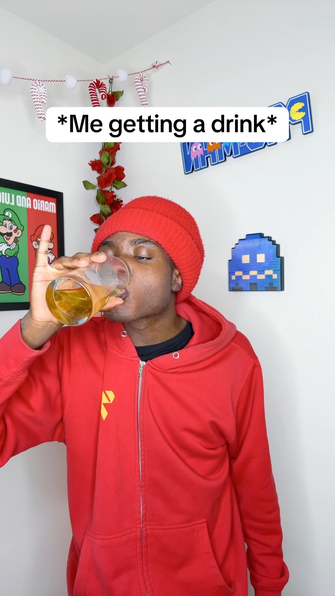 When you get a drink ?