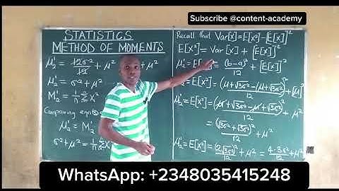 Methode van momenten | Uniforme intervalverdeling @content-academy