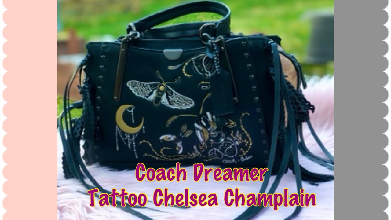 COACH Dreamer 21 Signature Canvas Shoulder Bag With Tattoo in