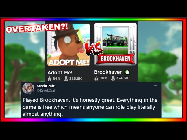 In Roblox, why is Brookhaven getting more plays than Adopt Me? In