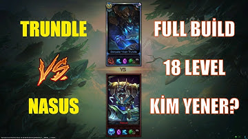 Trundle vs Nasus (600 Q) Full Build 18 Level 1v1