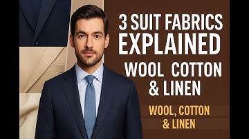 3 Suit Fabrics Explained: Wool, Cotton & Linen | Best Beginner Suit Guide 2025
