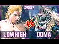 Tekken 8 ▰ Lowhigh (Steve) vs Doma (Armor King) ▰ High Level Gameplay