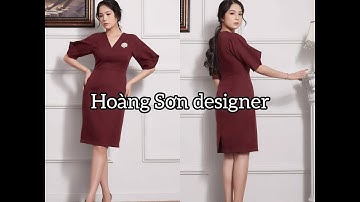 Dạy cắt may cơ bản:hướng dẫn cách cắt đầm cổ tim tay biến kiểu theo mẫu|Hoàng Sơn designer