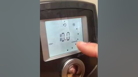 How to change pressure on F&P Icon+ CPAP