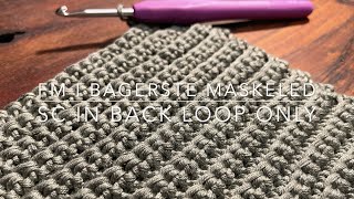 Mastering Ribbing: Back Loop Single Crochet Tutorial 🧶  Lær at Hækle Elastiske Ribmønstre 🧶  fm bml