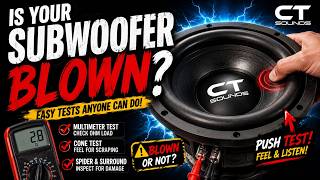How to test if your subwoofers are blown