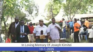 In Loving Memory Of Joseph Kimitei
